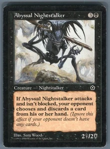 Magic_the_gathering Portal Second Age Abyssal Nightstalker # Near Mint or Better - Picture 1 of 2
