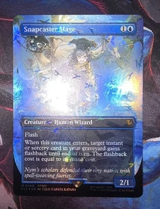 MTG - FIC - Snapcaster Mage (Borderless) (Chocobo Track Foil) #469 - Near Mint - Picture 1 of 2