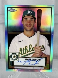 2021 Topps Chrome Platinum Anniversary Matt Olson Auto Refractor #/199 - Picture 1 of 2