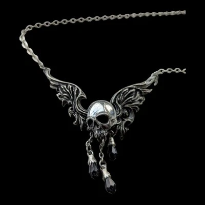 Alchemy Gothic RARE Requiem Volatilis Necklace, Gothic Jewelry 2010 Goth Biker  - Image 1 of 3