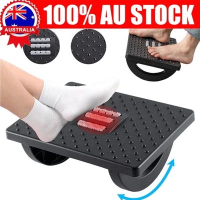 Ergonomic Foot Rest under Desk Adjustable Height, Tilt Angle w/ Massage Roller - image 1 of 4