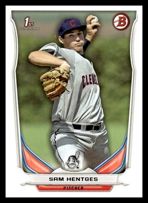 2014 Bowman Draft #DP117 Sam Hentges Cleveland Indians Baseball Card - Image 1 of 2