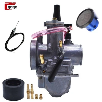 For Yamaha DT100 DT125 DT175 PWK32 Carburetor & Throttle Cable Air Filter Carb - Image 1 of 4