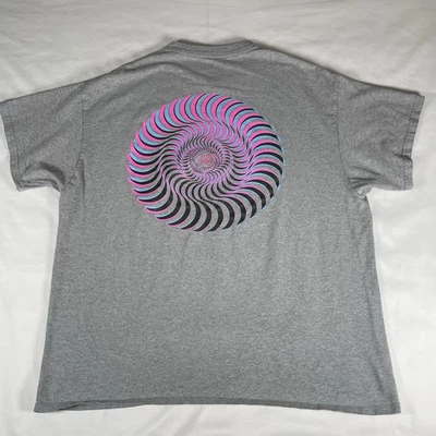Camiseta DE COLECCIÓN Spitfire Wheels "Classic '87 Swirl Fill" Gris Grande Monopatín Foto 1 de 4