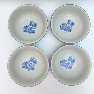 Pfaltzgraff Yorktowne Zuppiera Cereali in Gres 6" (7-9) - Set di 4 Vintage - Foto 1 di 4