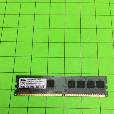 Promos V916764K24QCFW-G6 512MB PC2-6400U Random Access Memory RAM - Image 1 of 3