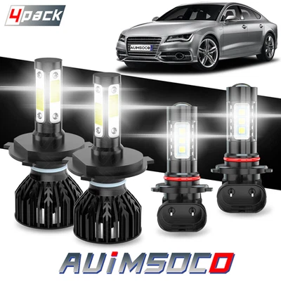 Para For Toyota Tacoma 2005 - 2010 2011 LED Headlight Hi/Lo Beam & Fog Light Kit - Image 1 of 4