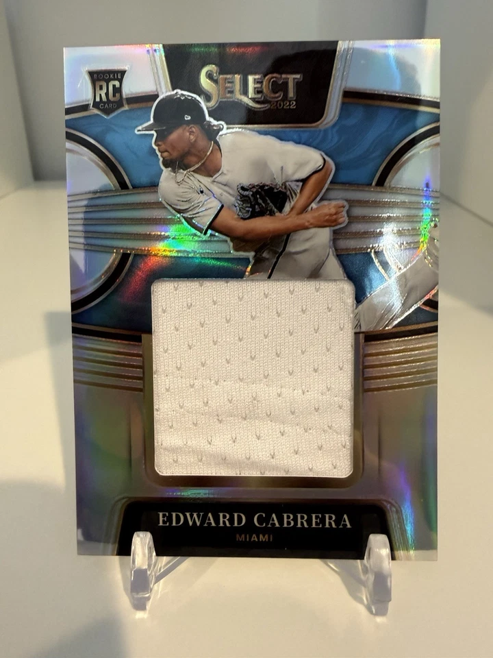2022 Panini Select - Rookie Jumbo Swatch Edward Cabrera #RJS-EC (MEM, RC) - Image 1 of 2