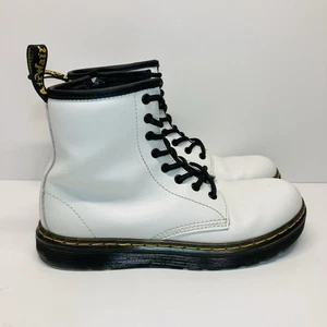 Dr. Martens Zavala High Boots White Girls AW004 Boots Size US 3 - Picture 1 of 10