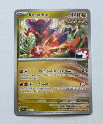 Pokemon Prize Pack Series 5 Koraidon 119/162  - PLAY STAMPED NM Non-Holo - Image 1 of 2