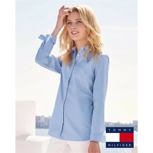 Camicie donna Tommy Hilfiger manica lunga con bottoni NUOVE più colori e taglie - Foto 1 di 6