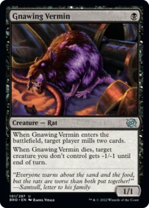 GNAWING VERMIN X 4 N/M THE BOTHERS' WAR MAGIC THE GATHERING - Picture 1 of 1