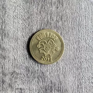 2017 FUNSPOT Token Coin 1" Worlds Largest Arcade Souvenir Weirs Beach Laconia NH - Picture 1 of 2