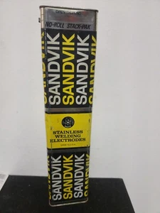 NOS SANDVIK MADE IN USA STAINLESS STEEL WELDING RODS NO-ROLL STACK-PACK 10 LBS - Picture 1 of 7