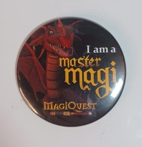 Botón Pinback MagiQuest I Am A Master Magi - Imagen 1 de 4