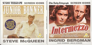 INTERMEZZO: INGRID BERGMAN / JUNIOR BONNER: STEVE MCQUEEN - 2 PROMO DVDs - Picture 1 of 5