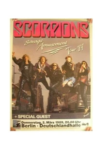 La Scorpions Alemán Concierto Tour Póster 1989 - Imagen 1 de 1