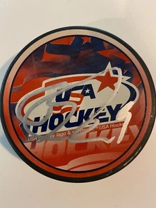 2010 Team USA Hockey Puck signed by Bobby Ryan Anaheim/Ottawa/Detroit - Picture 1 of 4