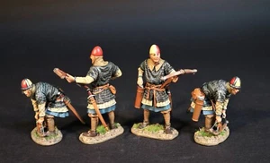 JOHN JENKINS THE CRUSADES CID-19N 4 SPANISH CROSSBOWMEN LOADING - Picture 1 of 10