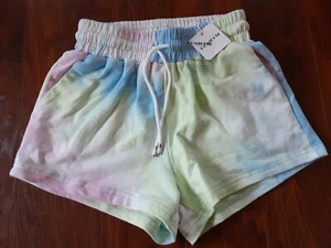 Domidosi Damen hohe Taille Baumwolle Batik Shorts mit Taschen Neu mit Etikett Größe Small - Bild 1 von 9