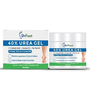 Gel Dr Foot 40% Urea con 1% Ácido Salicílico, Coco y Aceite de Árbol de Té 100gm - Imagen 1 de 8