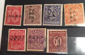 1920 Alemania Alta Silesia Prusia C. G. H. S. Sobreimpresiones al revés; duplicado - Imagen 1 de 9