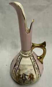 Antique Victoria Carlsbad Austria Hand Painted Mini Bud Vase Pitcher Creamer 5" - Picture 1 of 11