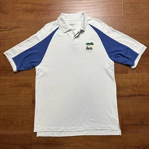 Bobby Jones Polo Shirt Mens L White US Open Torrey Pines 2008 Players Golf VTG - Picture 1 of 13