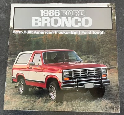 1986 Ford Bronco дилер продажи брошюра - от дилера продажи - Изображение 1 из 4