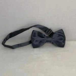 Dark Grey Satin Adjustable Bow Tie - Picture 1 of 5