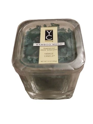 Vela Yankee Bambú Almizcle Piedra Fragancia Popurrí Nuevo Descontinuado Raro 10 Oz Foto 1 de 4