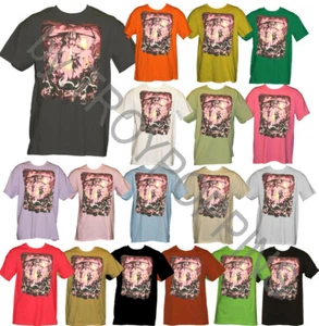 1-CAMISETA ESTAMPADA GRÁFICA MAZMORRA CALAVERA FUEGO VOLADOR DRAGON INFERNO - Imagen 1 de 20