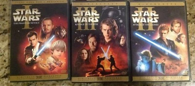 Star Wars Prequel Trilogy I II III 1 2 3(6-DVD Set Widescreen)Authentic US  - Image 1 of 4