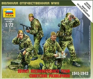 Zvezda 6137 - 1/72 Wargame Addon figuras set escuadrón de reconocimiento soviético - nuevo - Imagen 1 de 1