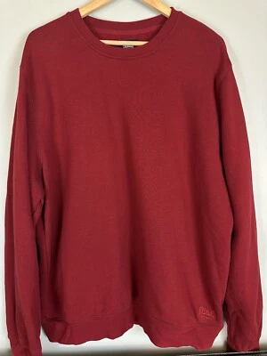Everlast Sport Men’s XL Maroon Crew Neck Sweatshirt Cotton Blend Pullover Gym - Imagem 1 de 4