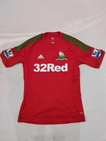 Swansea City AFC football shirt 2012 adidas Soccer Jersey Adults size S Cover