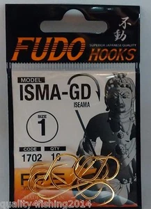 Fishing Hooks FUDO ISEAMA- GOLD 1702 / Made in Japan - Picture 1 of 2