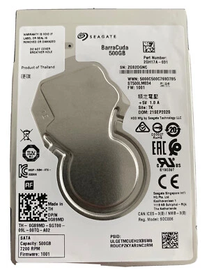 Seagate Barracuda 500GB SATA 2.5" Hard Disk ST500LM034 + Caddy for Dell Optiplex - Image 1 of 4