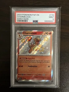 2024 POKEMON PAF EN-PALDEAN FATES SHINY RARE #110 CHARMELEON PSA 9 - Picture 1 of 2