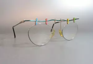Vintage Italian CLOTHESPIN Eyeglasses by Casanova 021318 90's Taxi ST-2 03 1077 - Picture 1 of 9