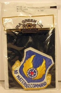 USAF Air Force Material Command Full Colored Insignia Badge Dual Patch Set New - Picture 1 of 2