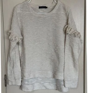 Maven West size small off white pullover top cotton /pb1 - Picture 1 of 6