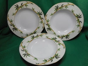 Kent China 3 Flat Rim Salad Bowls Bali Hai - Picture 1 of 9