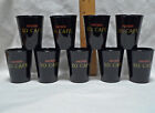 New Listing9 Patron Tequila XO Cafe Black Glass Shot Glasses Lot