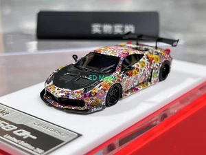 BN 1:64 Sunflower 458 GT LB Racing Sports Model Diecast Resin Car - Picture 1 of 4