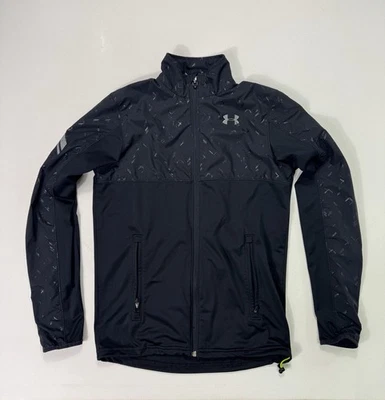 Under Armour Catalyst Men's Small Full Zip Jacket Vented Active Pockets Black - Image 1 of 4