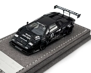 Topart 1:64 Black LBWK Countach #41 Racing Sports Car Model Diecast Display - Picture 1 of 13
