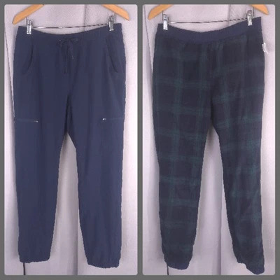Pantalones Eddie Bauer para mujer 8 cuadros forrados de lana elásticos senderismo al aire libre Foto 1 de 4