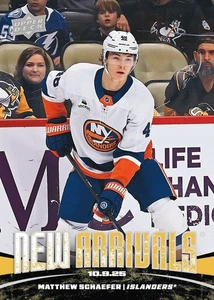 ePack Matthew Schaefer 2025-26 Upper Deck NHL New Arrivals Gold #NA-MS RC Rookie - Bild 1 von 2