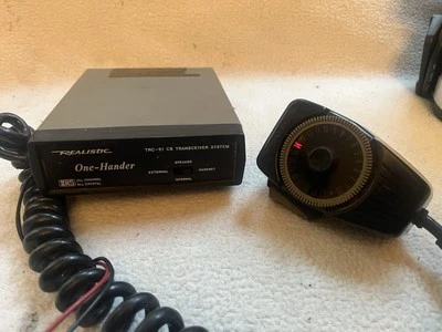 Vtg Realistic One-Hander TRC-61 CB Transceiver System 23 Channel Japan TESTED - Image 1 of 4